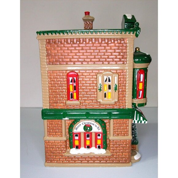 Department 56 Christmas Shop Village Lighted Holiday Decor Ceramic Building - Picture 4 of 9